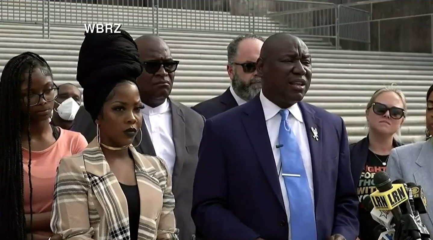 Attorney Ben Crump and Nancy Davis, Louisiana Woman Denied Abortion for Nonviable Fetus, address the Media and Potential Legal Action.