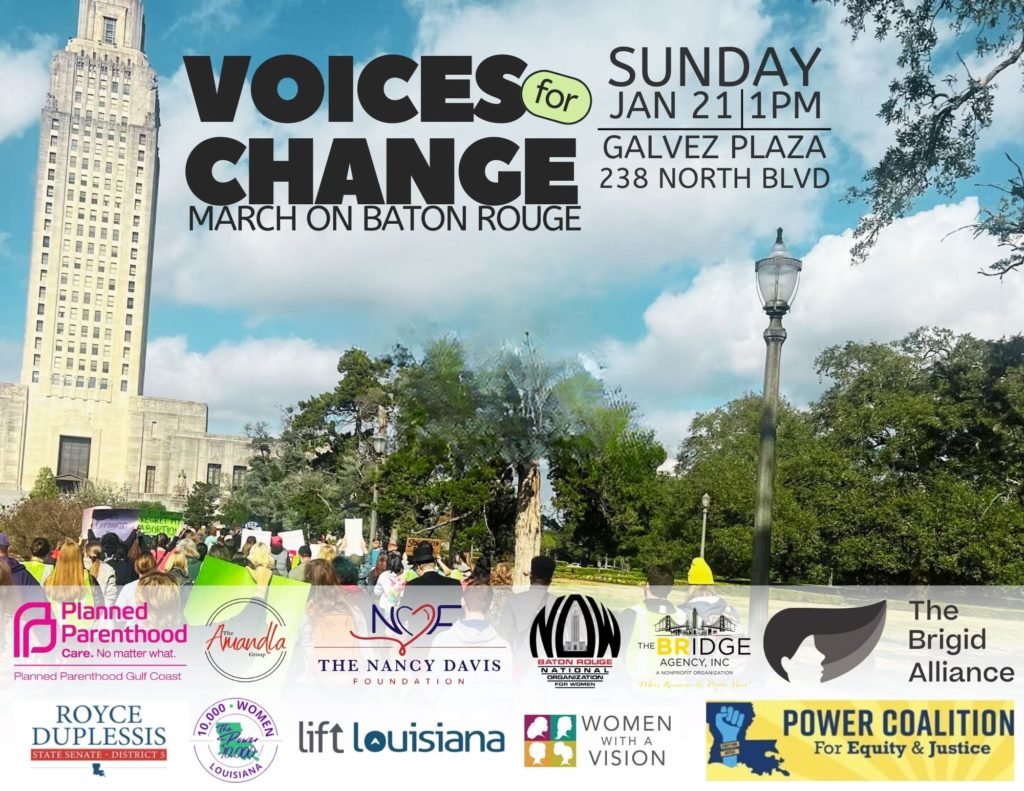 Voices for Change March flyer